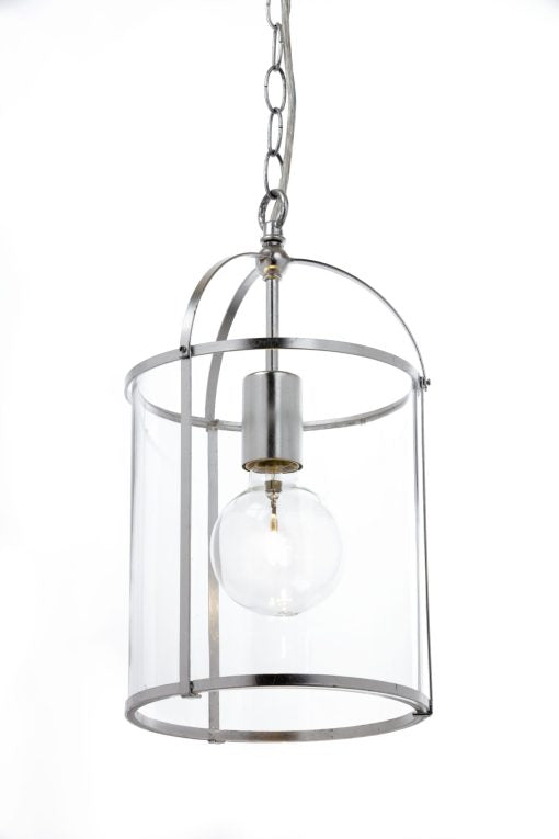 Isabella 1 Light Pendant Silver Leaf - B14