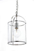 Isabella 1 Light Pendant Silver Leaf - B14