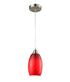 Glaze1 Red 1 Light Pendant