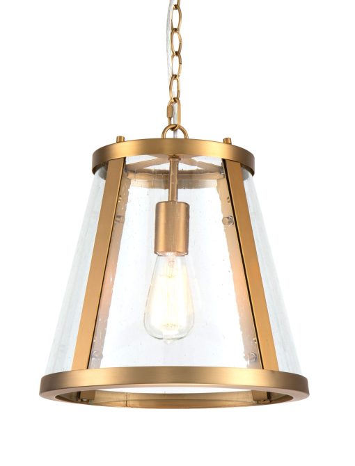 Lauren 1 Light Pendant Medium 33cm Gold