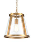 Lauren 1 Light Pendant Medium 33cm Gold