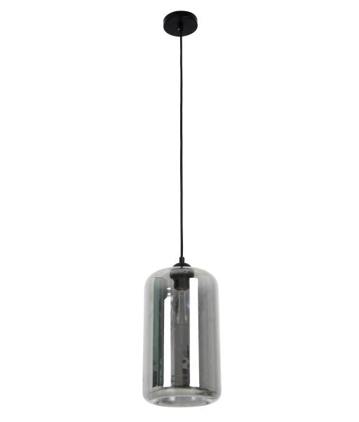 Mason3 1 Light Pendant Smoked Glass Oblong - G62