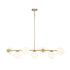Preston 7 Light Pendant Brushed Brass