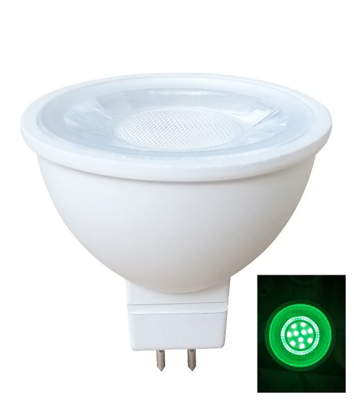 MR16 LED Globe 5w 12v AC/DC Green – The Lighting Centre