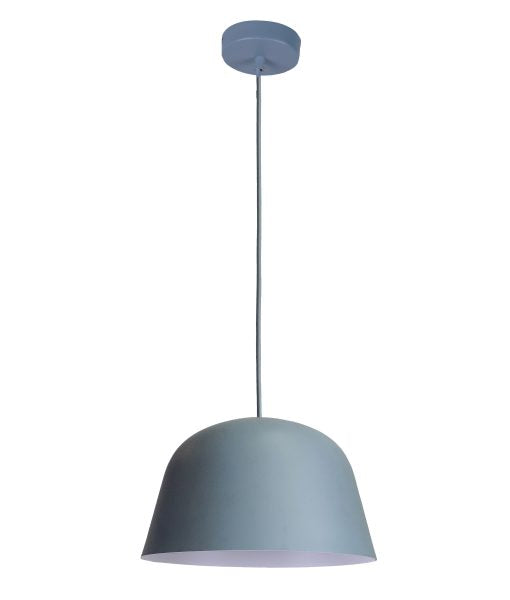 Pastel 1lt Pendant Matte Blue Angled Dome