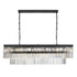 Serene 13 Light Long Pendant Antique Black /Crystal