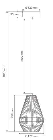 Carter Rope Pendant Light Small Natural