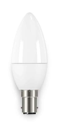 6W Warm White Candle LED Opal Dimmable 3000K B15 The Lighting Centre