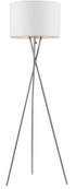 Denise Floor Lamp   Chrome / White