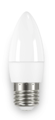 5W Warm White LED Candle Opal Dimmable 3000k E27 The Lighting Centre