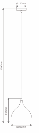 Jade Small Brushed Brass Metal Pendant