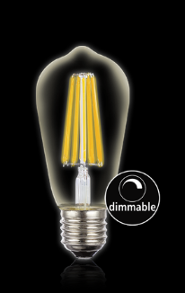 8w LED Pear Dimmable 6500K