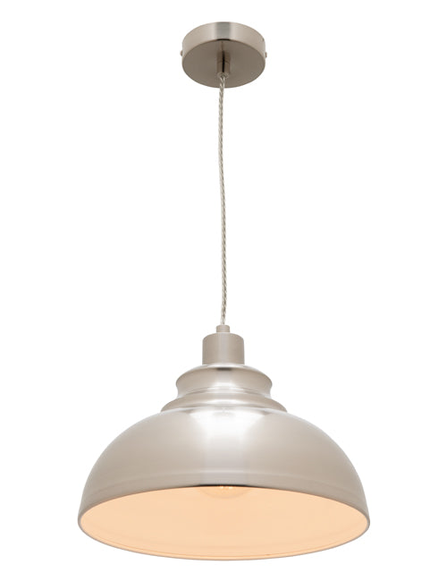 Risto 1lt Pendant Satin Chrome - C26