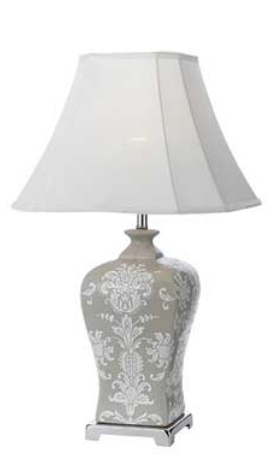 Dono 35 Table Lamp Grey and White
