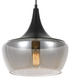 Landy 30 Pendant Black/Smoke Glass