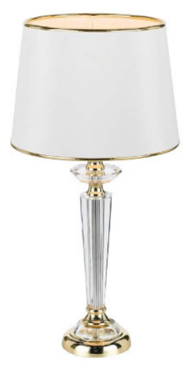 White shop crystal lamp
