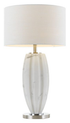 Axis Table Lamp Nickel Marble White