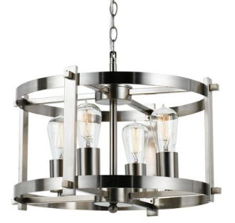Finley 46 Pendant Nickel Matt 4 Light