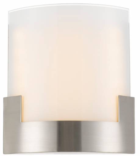 Solita 20 Wall Lamp 12w LED Tri Colour Nickel/Frost