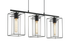 Loncino Black/Smoke Glass 3 Light Pendant