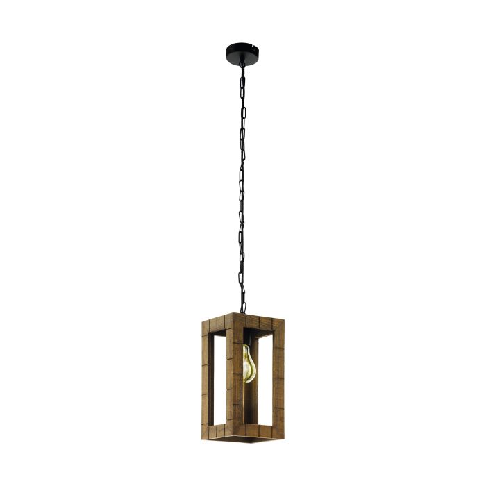 Takhira Brown Wood 1 Light Pendant - H65