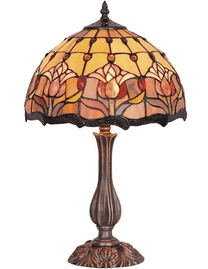 Red Tulip 17' Table Lamp