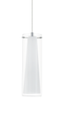 Pinto Chrome/Clear/Opal Glass 1 Light Pendant - H67