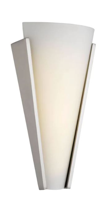 Saffi Wall Lamp 12w LED TRI  Nickel/Opal