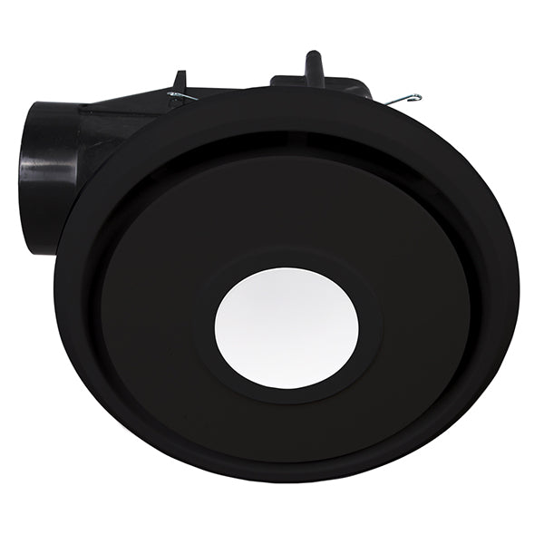 Emeline-II LED 240 Round Black Exhaust Fan and Light