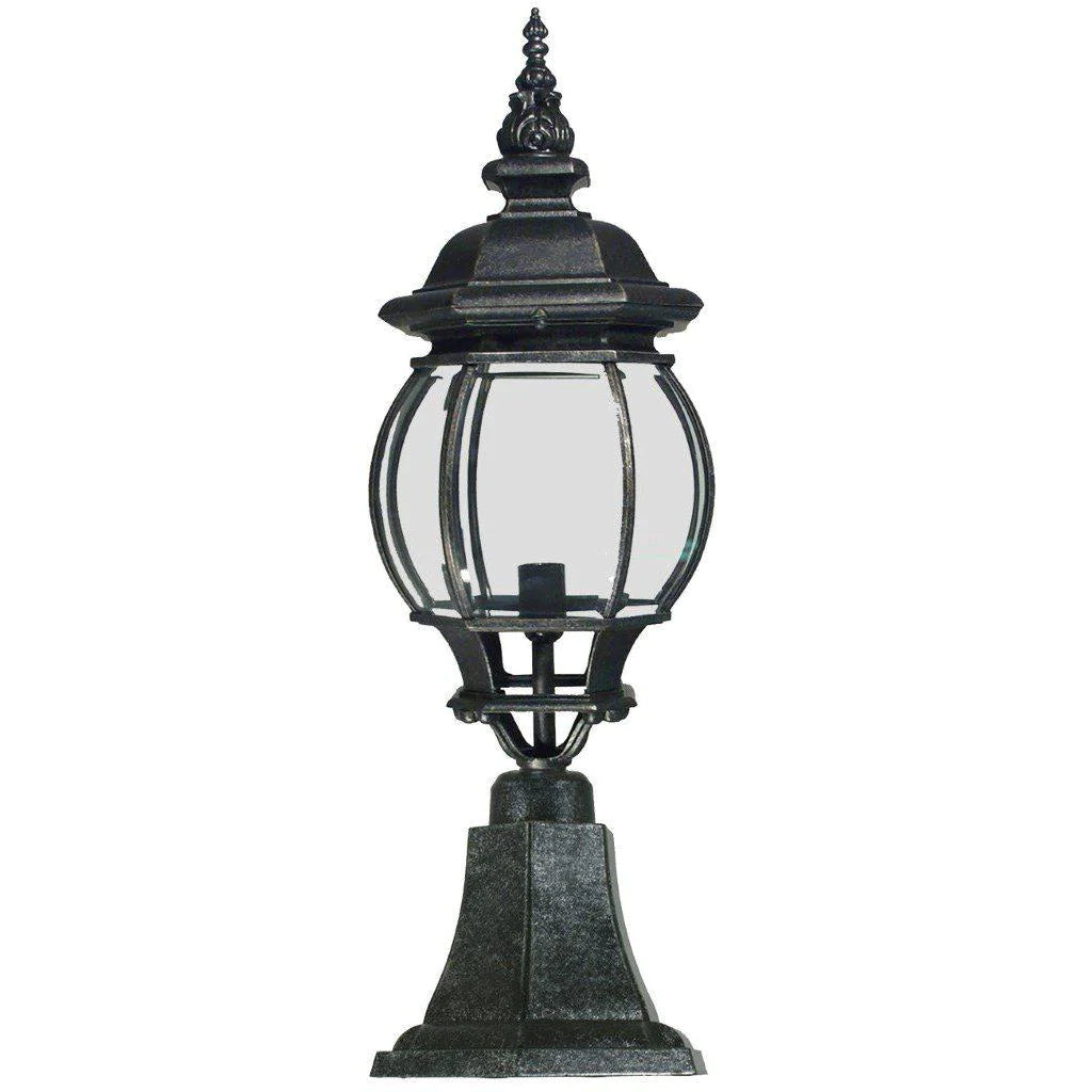 Flinders External Medium Pillar Mount Antique Black