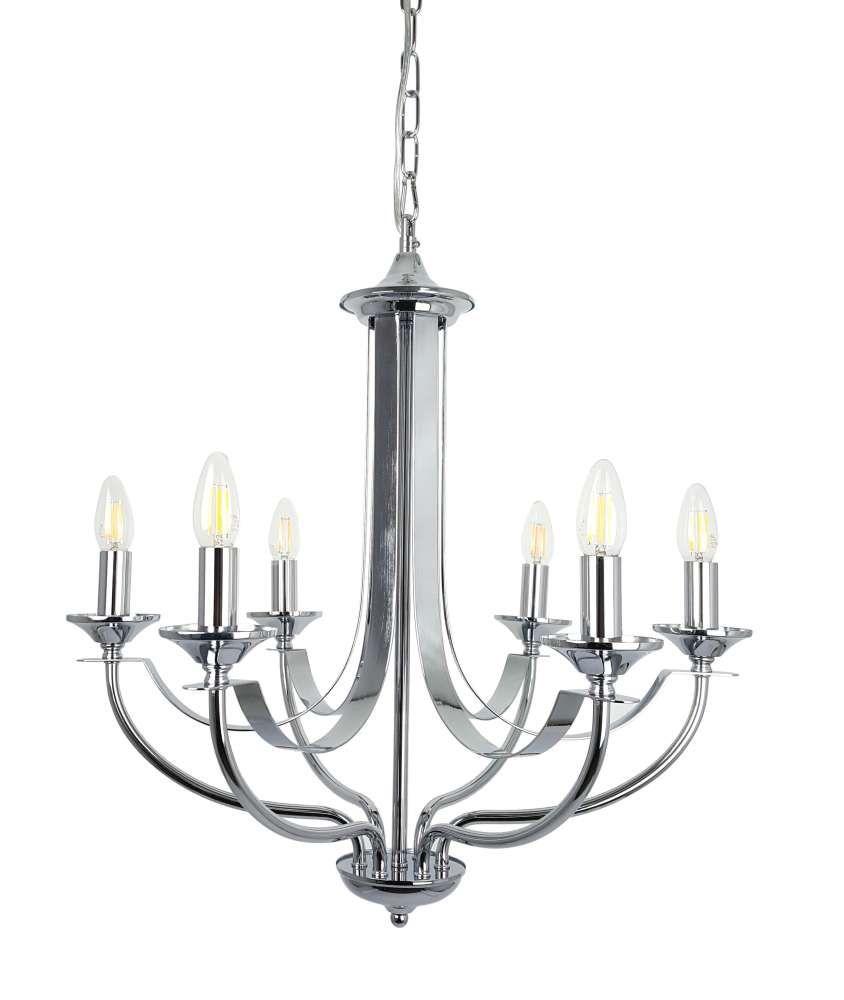 Hoodshire Chrome 6 Light Pendant