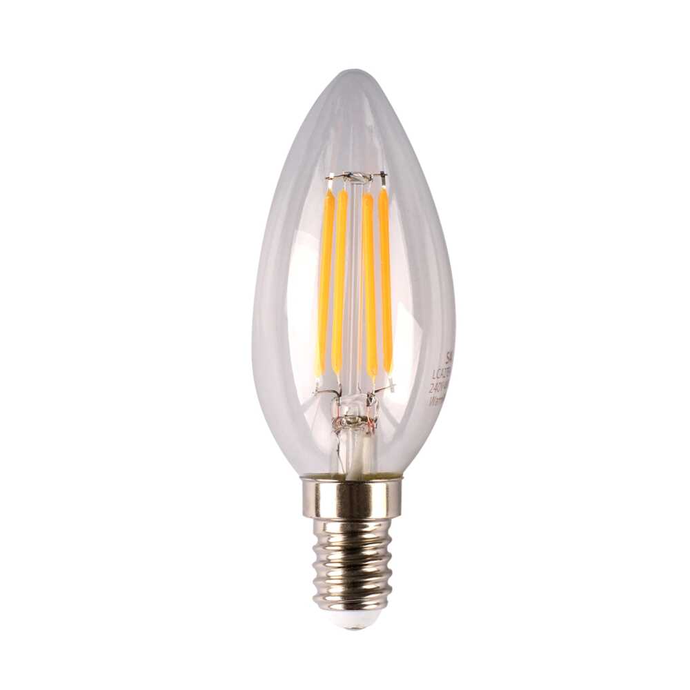4w Candle Clear E14 Daylight LED Dimmable
