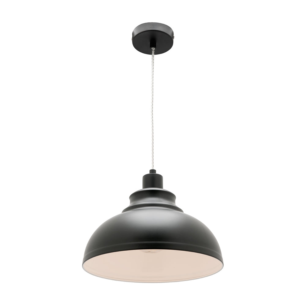 Risto 1 Light Pendant Black - C26