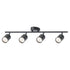 Travis 4 Light Spotlight Bar Black J92