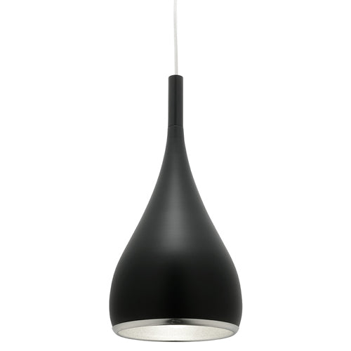 Aero 1 Light Black Metal Pendant