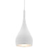 Aero 1 Light White Metal Pendant - C26