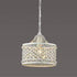 White and Crystal 1 Light Pendant I80