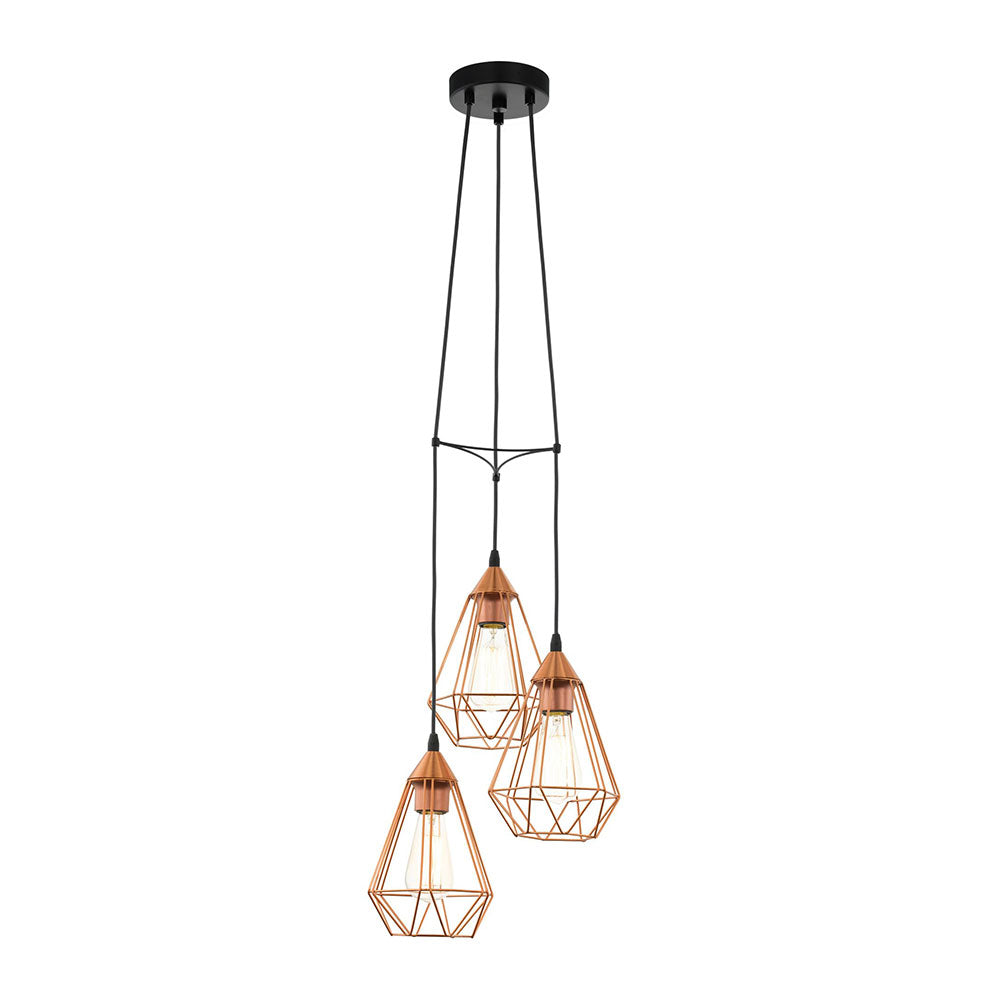 Tarbes Copper 3 Light Cluster Pendant