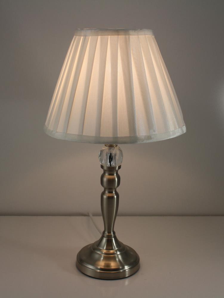 Victoria Table Lamp Satin Chrome