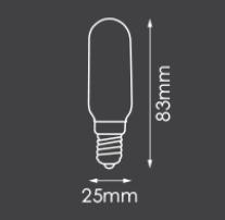 240V 40W SES T25 RANGE HOOD LAMP