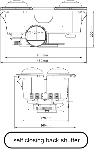 AllLux 4 3 in 1 Bathroom Unit White