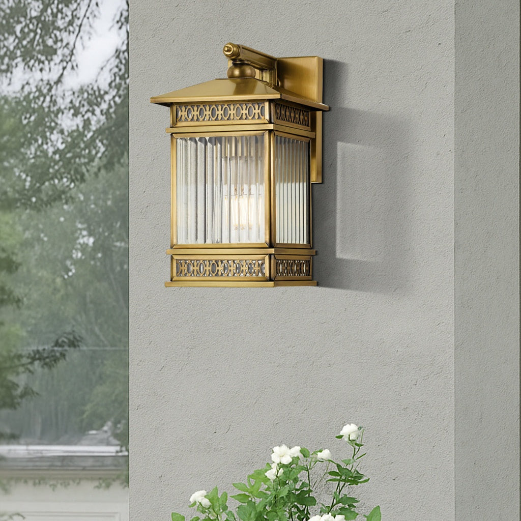 AVERA | Antique Brass Exterior Light