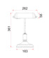 BANCA | White Bankers Table Lamp