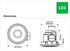Emeline-II LED 240 Round Black Exhaust Fan and Light