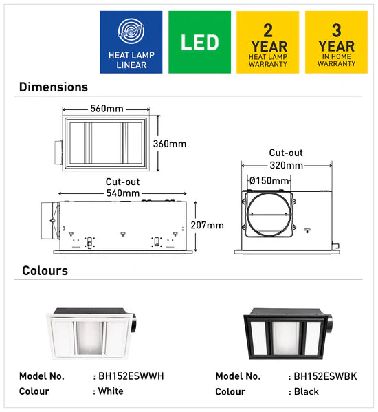 Domino 3 IN 1 Bathroom Unit White