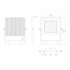 Blaze-Pro-200 200W Led box floodlight F&P trio - Black