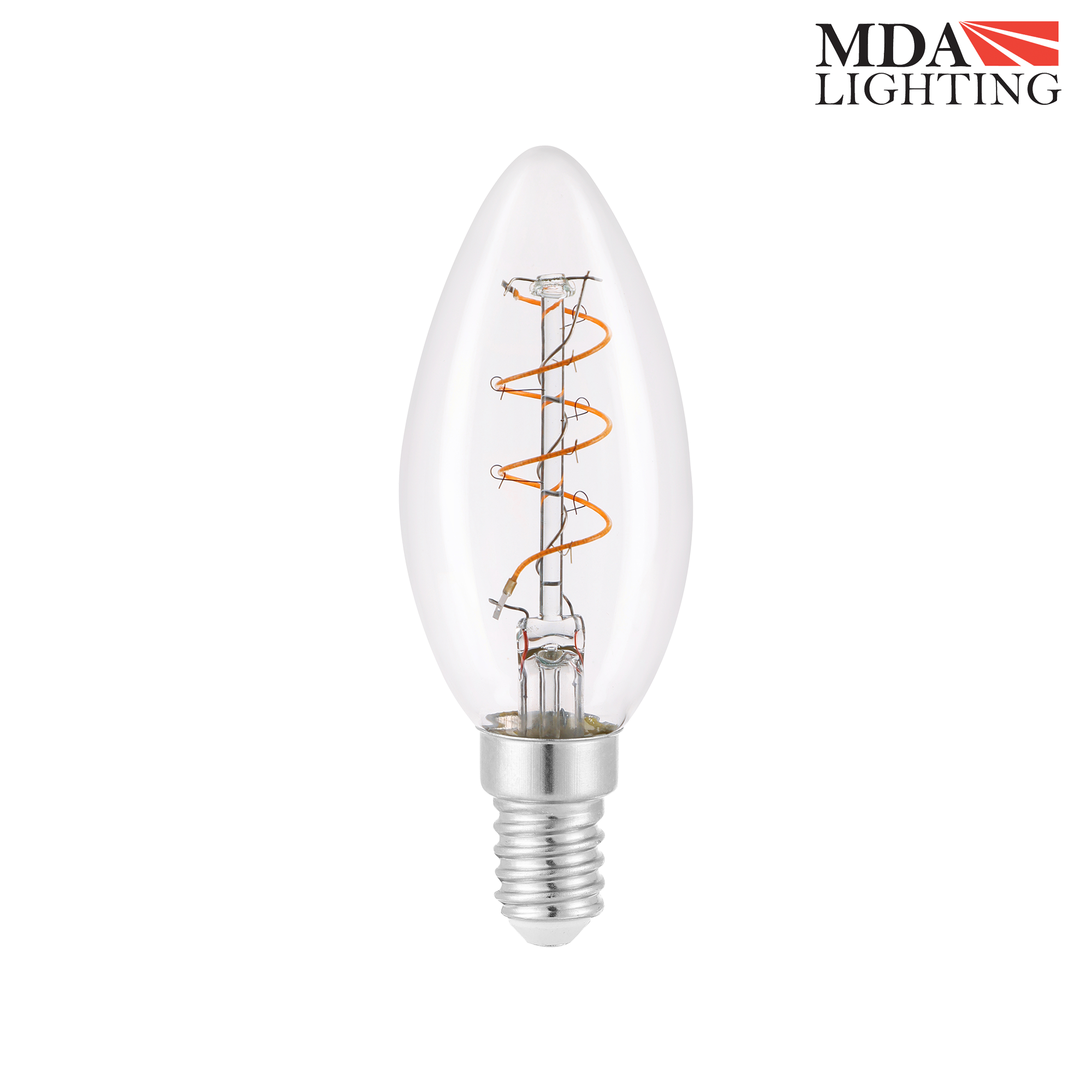 Candle 3W LED E14 2300K Clear Glass Filament Lamp