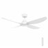 Jota 4 Blade 52' Ceiling Fan with LED Light White