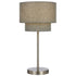 GISELE | Nickel & Grey Table Lamp