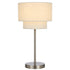 GISELE | Nickel & Ivory Table Lamp